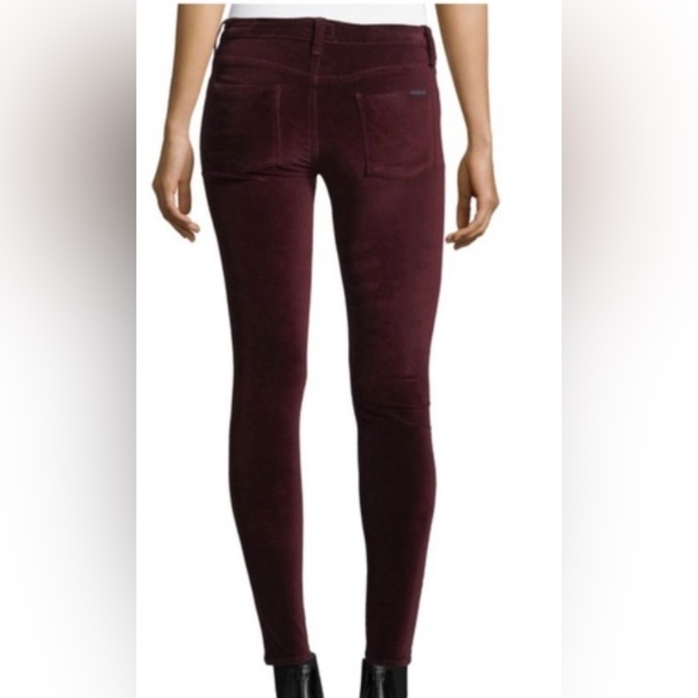 Hudson Nico Velvet Pants Super Skinny Ankle